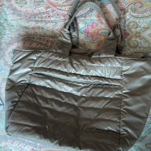 Peach Brand Quilted Tote